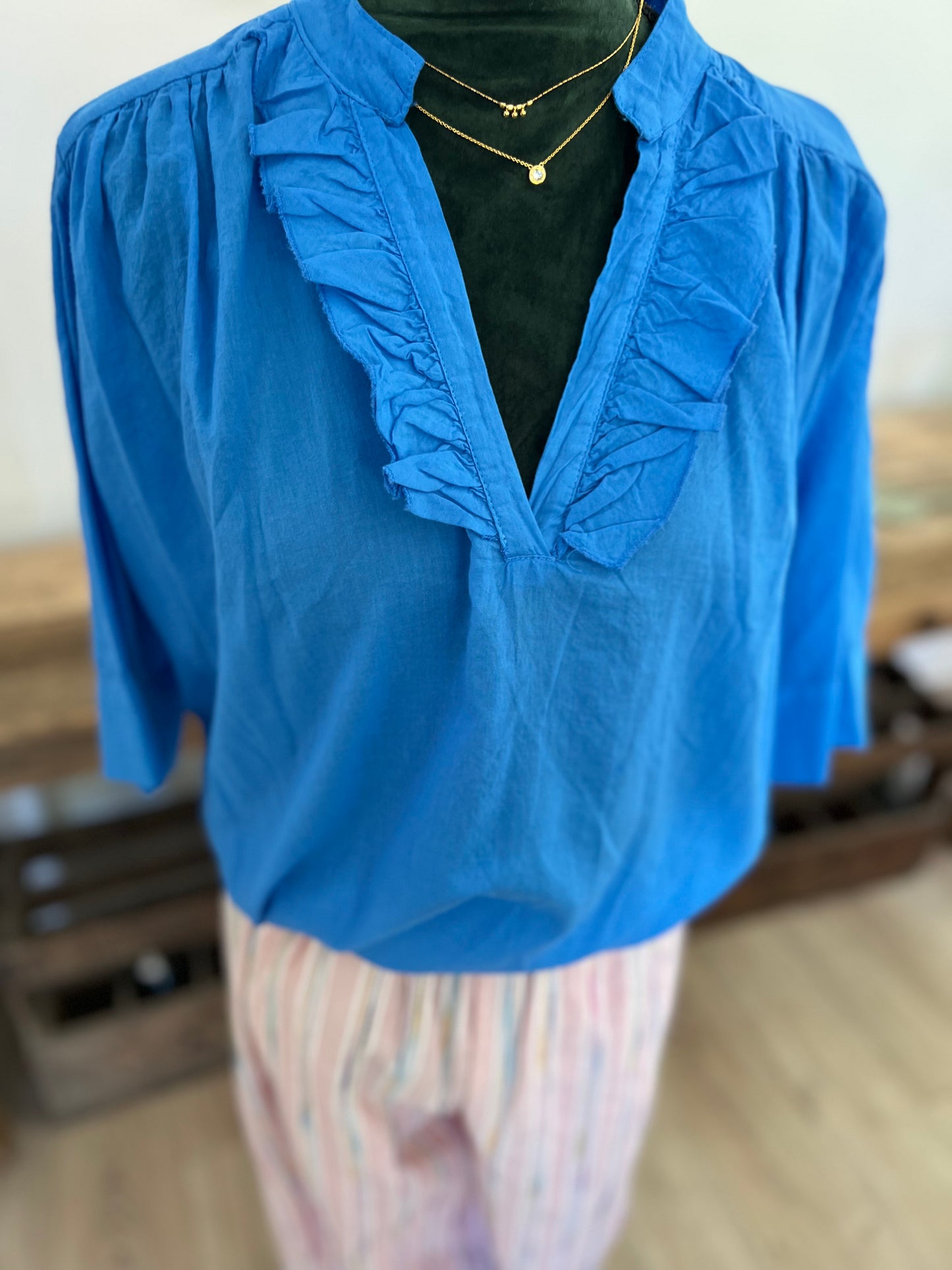 Blouse Julie – Johanna Paris | 100% Coton | Taille Unique (36-42)