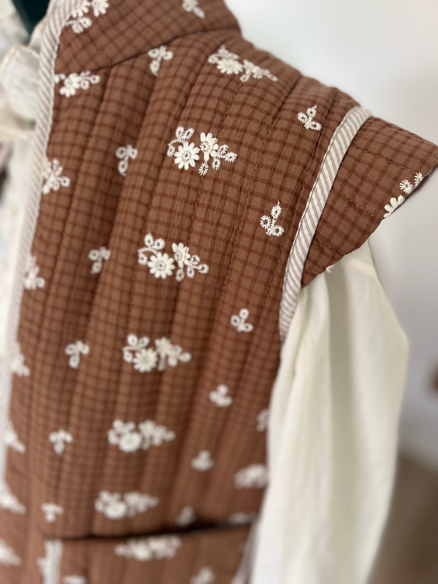 Gilet sans manches effet matelassé