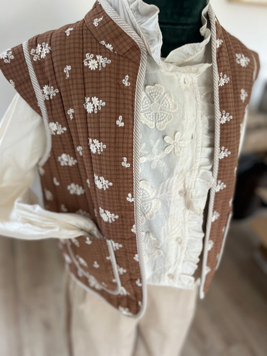 Gilet sans manches effet matelassé