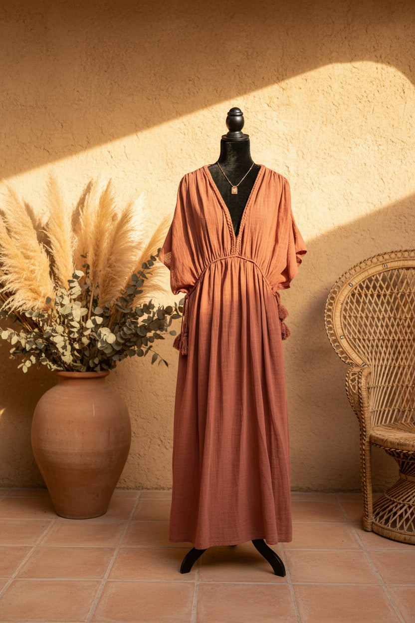 Robe Angela – Johanna Paris | Robe fluide 100% coton