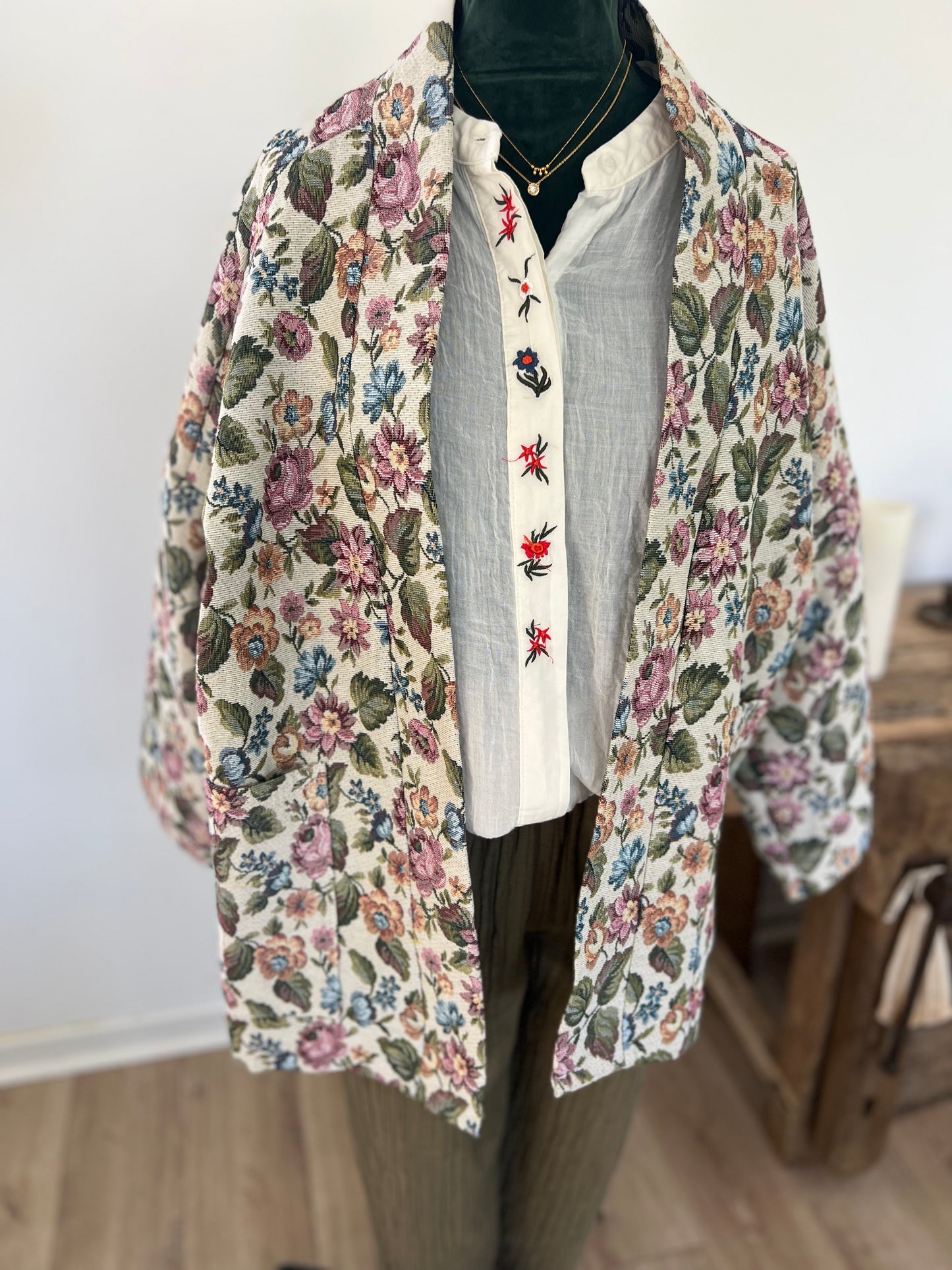 Veste kimono florale Johanna Paris taille unique
