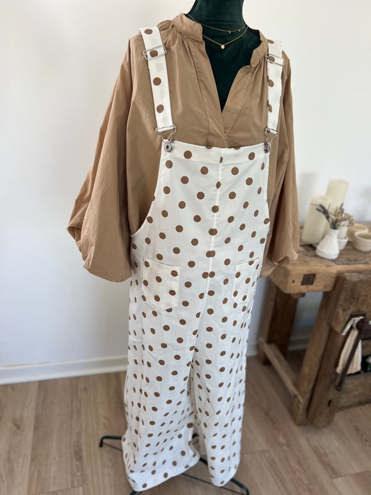 Salopette à pois Johanna Paris taille unique jusqu’au 42