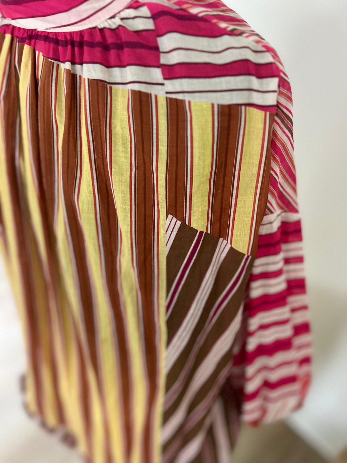 Blouse Patchwork Coloré Johanna Paris – Blouse Femme Tendance