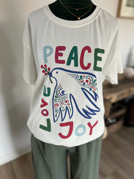 T-shirt Peace Femme