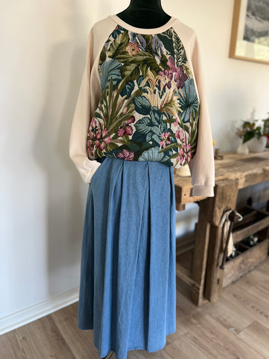 jupe magic johanna bleu jean léger