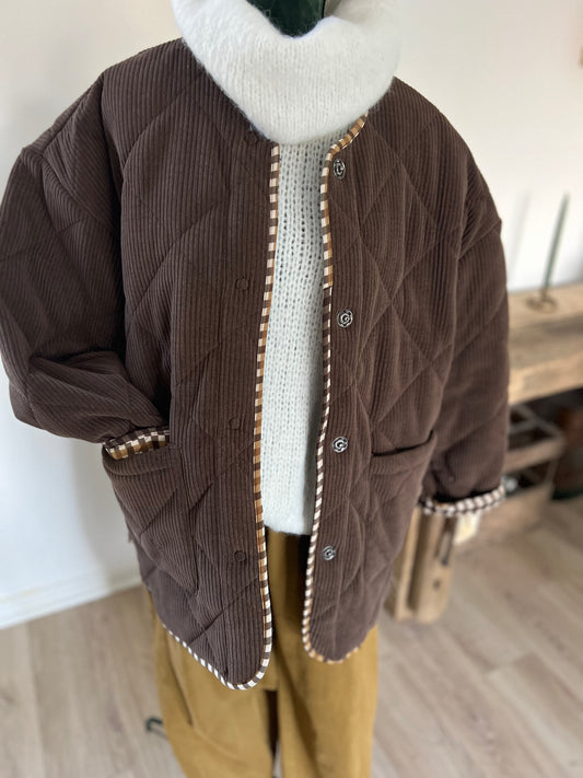 Veste Valentine Velours à Carreaux – The Corner