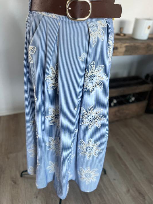 jupe magic rayee bleue johanna paris taille unique