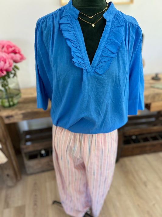Blouse Julie – Johanna Paris | 100% Coton | Taille Unique (36-42)