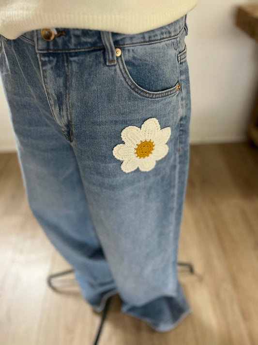 Jeans fleur