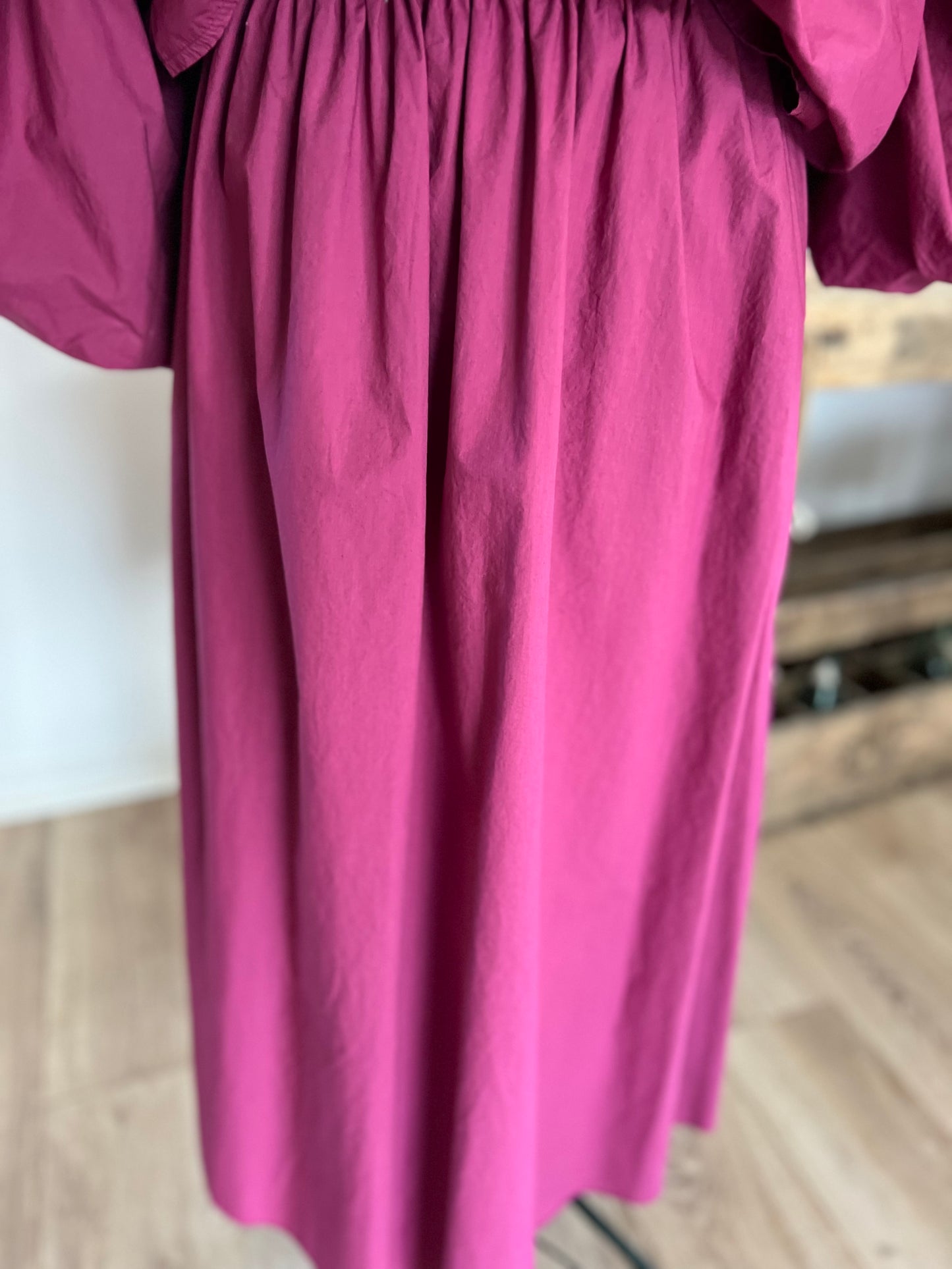 Jupe longue en coton Johanna Paris – Taille unique, taille élastiquée avec poches