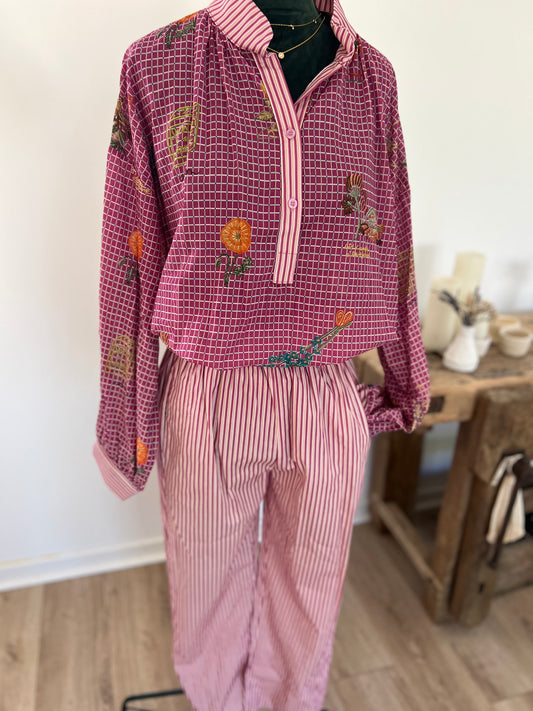 Pantalon Magic framboise Johanna Paris taille unique femme