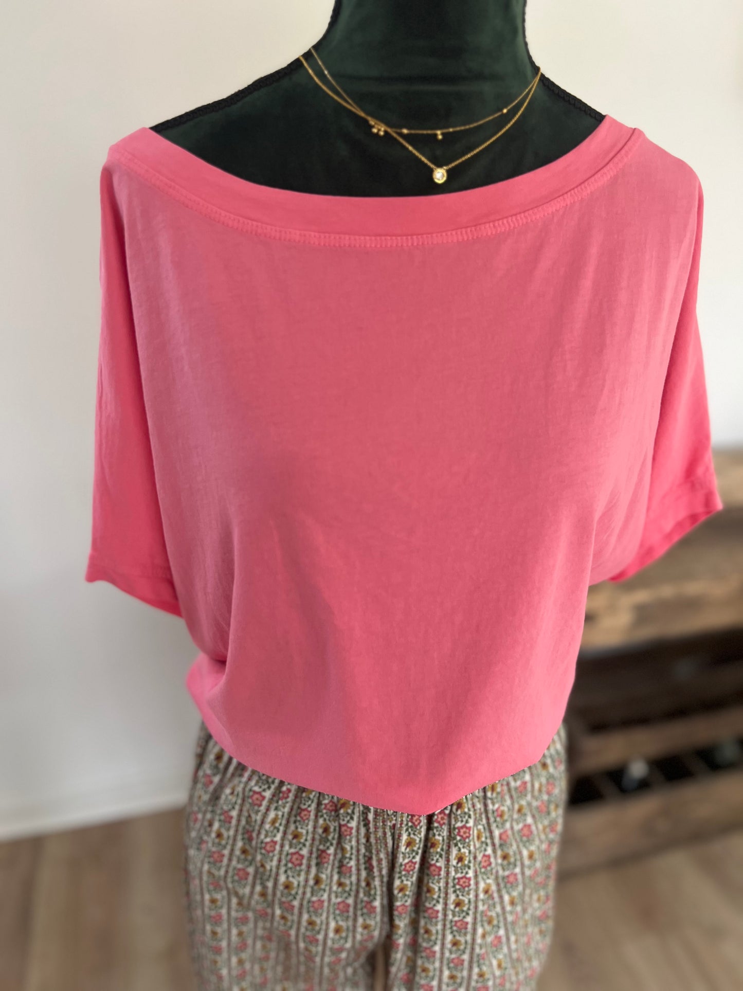 T-shirt Biba manches courtes taille unique - Johanna Paris