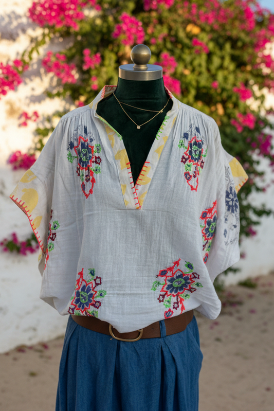 Blouse gaze de coton The Corner taille unique